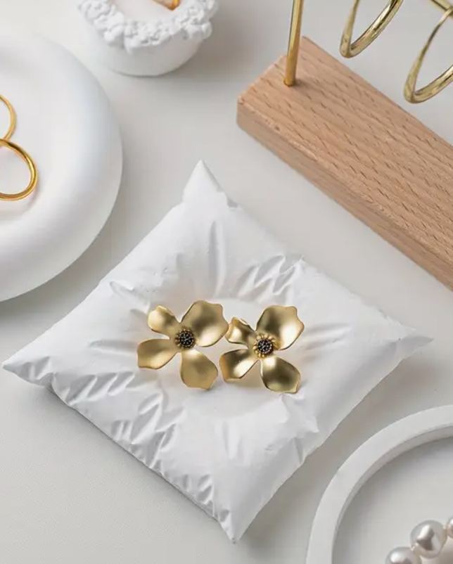 PLATO JOYERO FORMA DE ALMOHADA CERAMICA