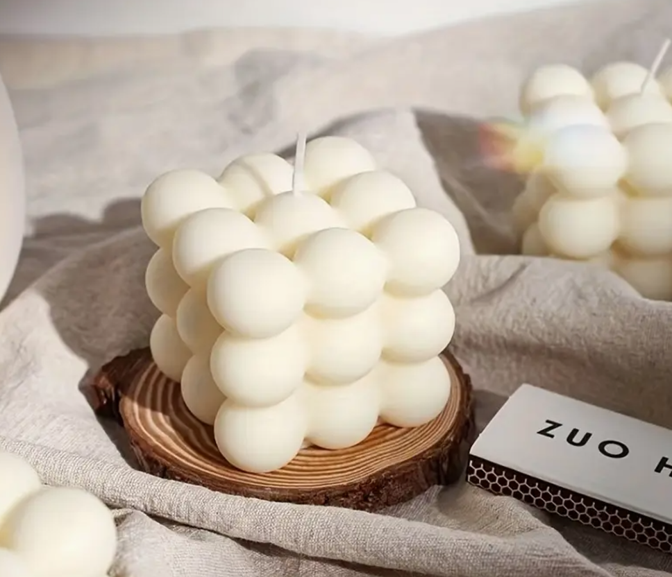 VELAS DE AROMATERAPIA EN CUBO